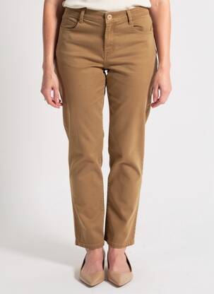 Pantalon 7/8 elasticitate mărime normală maro JUMFIL femeie