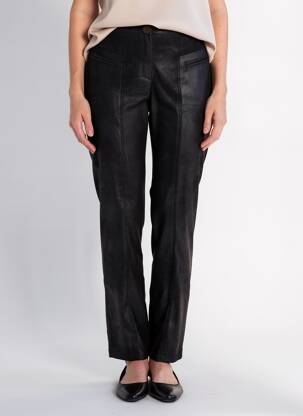 Pantalon slim elasticitate mărime normală negru JUMFIL femeie