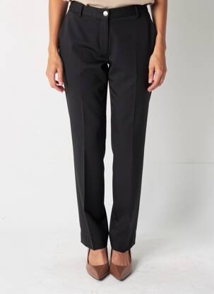 Pantalon slim talie elastică mărime normală negru JUMFIL femeie