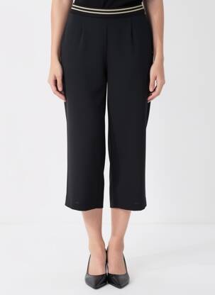 Pantalon drept elasticitate mărime normală negru JUMFIL femeie
