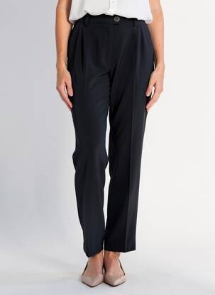 Pantalon drept elasticitate mărime normală negru JUMFIL femeie