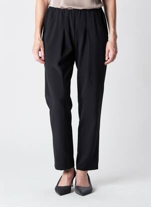 Pantalon slim talie elastică mărime normală negru JUMFIL femeie
