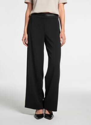 Pantalon drept elasticitate mărime normală negru JUMFIL femeie