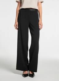 Pantalon drept elasticitate mărime normală negru JUMFIL femme