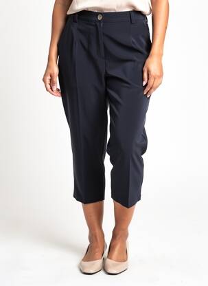 Pantalon trei sferturi elasticitate mărime normală albastru JUMFIL femeie