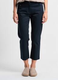 Pantalon trei sferturi elasticitate mărime normală albastru JUMFIL femme