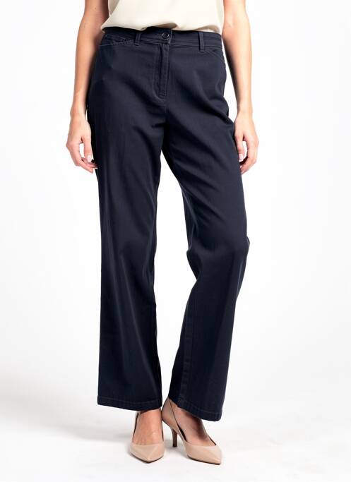 Pantalon drept elasticitate mărime normală albastru SAINT HILAIRE femme