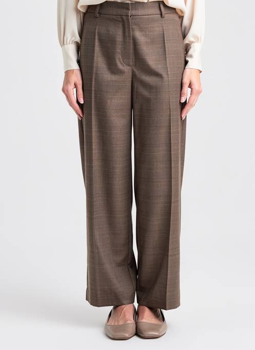 Pantalon drept elasticitate mărime normală maro JUMFIL femme