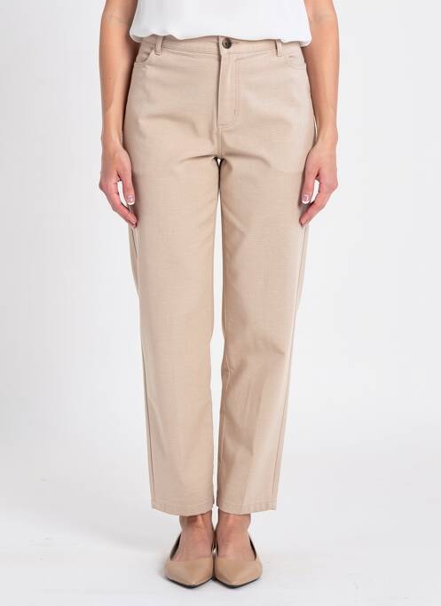 Pantalon drept elasticitate mărime normală bej JUMFIL femme