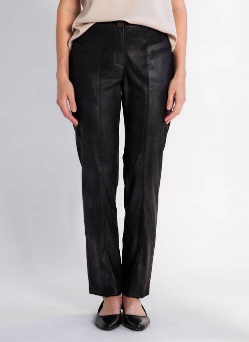Pantalon slim elasticitate mărime normală negru JUMFIL femme