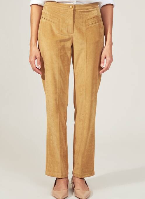 Pantalon slim elasticitate mărime normală maro JUMFIL femme
