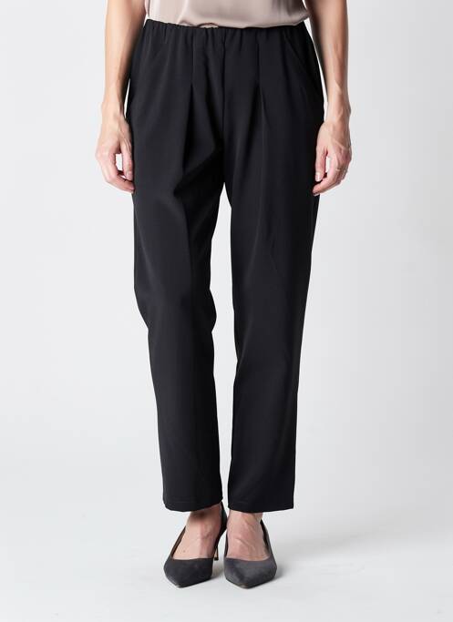 Pantalon slim talie elastică mărime normală negru JUMFIL femme