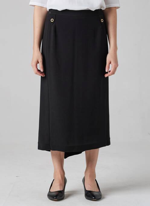 Fustă midi croială dreaptă negru JUMFIL femme