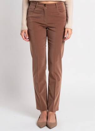 Pantalon slim elasticitate mărime normală bej JUMFIL femeie