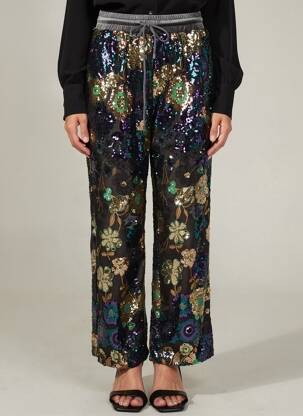 Pantalon drept elasticitate gri DE ROYAL femeie