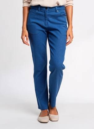 Pantalon slim elasticitate mărime normală albastru DIANA GALLESI femeie