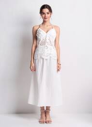 Rochie lungă fără mâneci fără mâneci alb CIVICO 1 femme