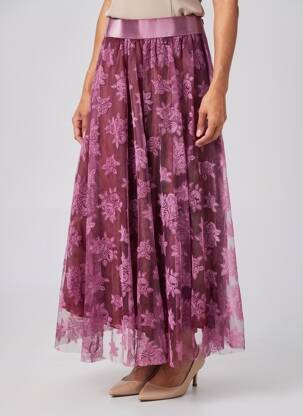Fustă lungă căptușeală violet ALTAMIRA femeie
