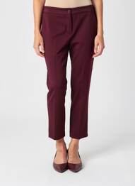 Pantalon 7/8 talie elastică mărime normală roșu ANGELA DAVIS femme