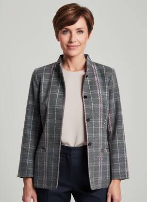 Jachete casual buzunare gri BRANDTEX femeie