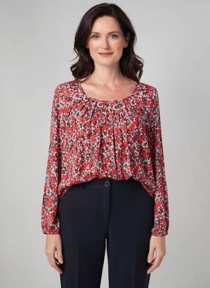 Tricou mâneci lungi mâneci lungi roșu CISO femeie