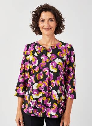 Tricou mâneci 3/4 mâneci 3/4 violet CISO femeie