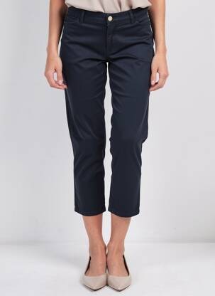 Pantalon 7/8 elasticitate mărime normală albastru ANNA MONTANA femeie