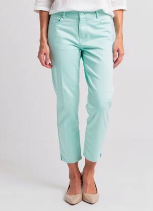 Pantalon trei sferturi elasticitate mărime normală albastru GEVANA femeie