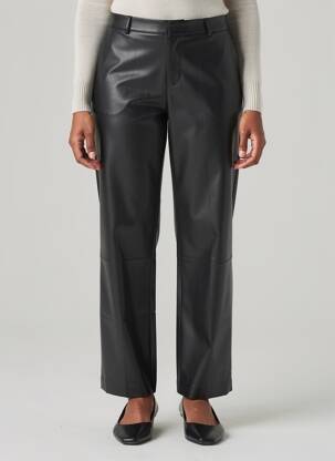 Pantalon drept închidere cu fermoar sub clapetă cu cârlig negru VERO MODA femeie