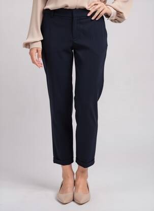 Pantalon 7/8 talie elastică albastru VERO MODA femeie