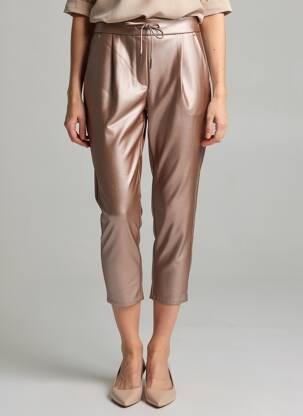Pantalon 7/8 talie elastică roz VERO MODA femeie