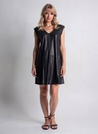 Rochie scurtă mâneci scurte mâneci scurte negru PIECES femeie