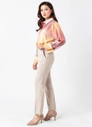 Cămașă croială fluidă mâneci lungi portocaliu VERO MODA femeie