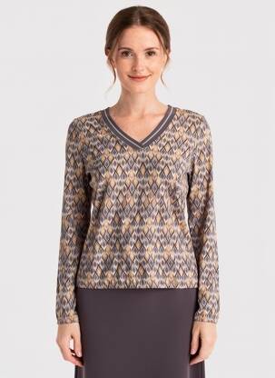 Tricou mâneci lungi mâneci lungi gri BETTY BARCLAY femeie