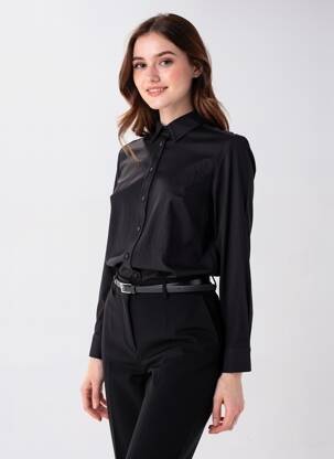 Polo mâneci lungi mâneci lungi negru BETTY BARCLAY femeie