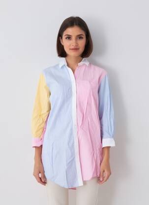 Rochie midi mâneci lungi mâneci lungi roz FIGARET femeie