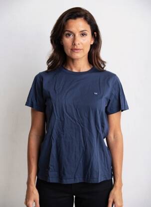 Tricou croială dreaptă mâneci scurte albastru WRANGLER femeie