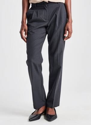 Pantalon slim țesătură poplin mărime normală negru ROUJE femeie