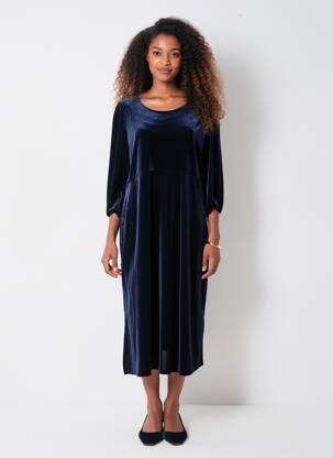Rochie midi mâneci 3/4 mâneci 3/4 albastru JEAN MARC PHILIPPE femeie