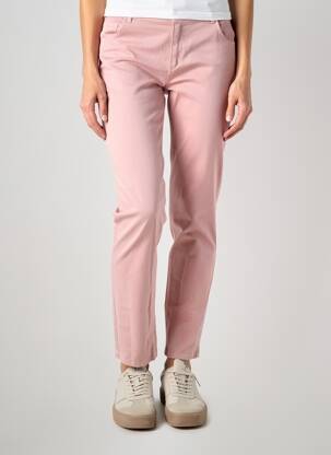 Pantalon slim elasticitate mărime normală roz AKELA KEY femeie