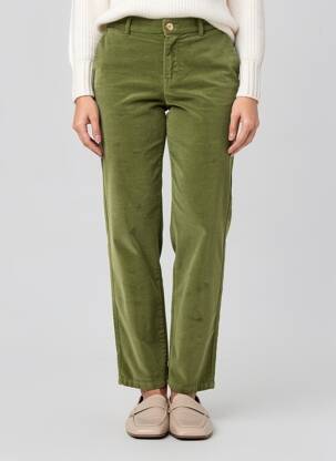 Pantalon drept elasticitate mărime normală verde KANOPE femeie