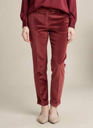 Pantalon slim elasticitate mărime normală roșu MÊME BY GIAB'S femeie