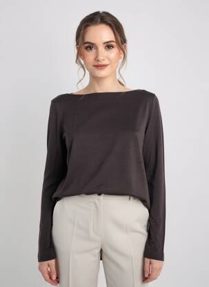 Tricou mâneci lungi mâneci lungi negru STREET ONE femme