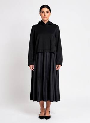 Rochie lungă mâneci lungi mâneci lungi negru STREET ONE femeie