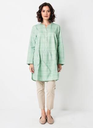 Rochie midi mâneci lungi mâneci lungi verde SHEEGO femeie