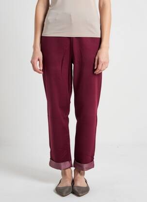Pantalon slim talie elastică mărime normală roșu SHEEGO femeie