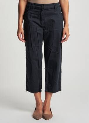 Pantalon 7/8 țesătură poplin mărime normală negru SHEEGO femeie