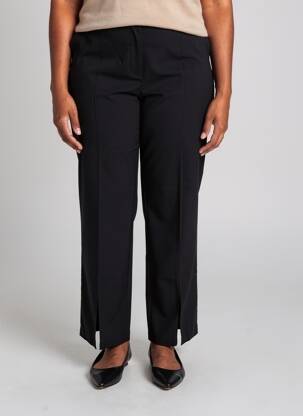 Pantalon drept elasticitate mărime normală negru SHEEGO femeie