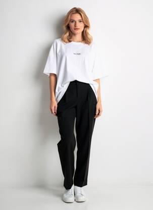 Tricou imprimeu fantezie mâneci scurte alb ONLY femeie