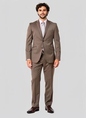 Costume de oraș croială costum maro MELCHIOR bărbat